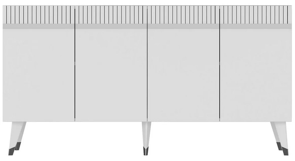 Skrinka Defne White and Silver