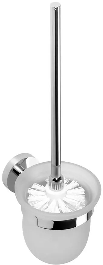Sapho Sapho, X-ROUND WC kefa nástenná, miska mliečne sklo, chróm, XR303