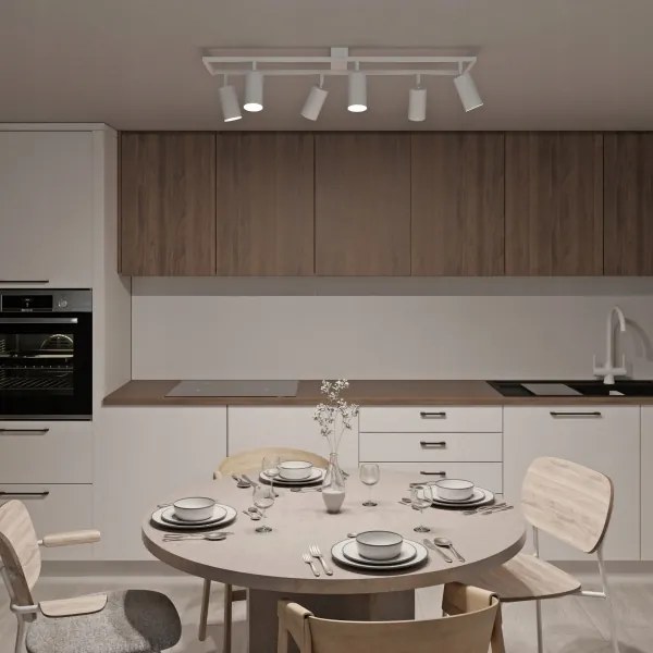 Bodové svietidlo 6xGU10/30W/230V biele