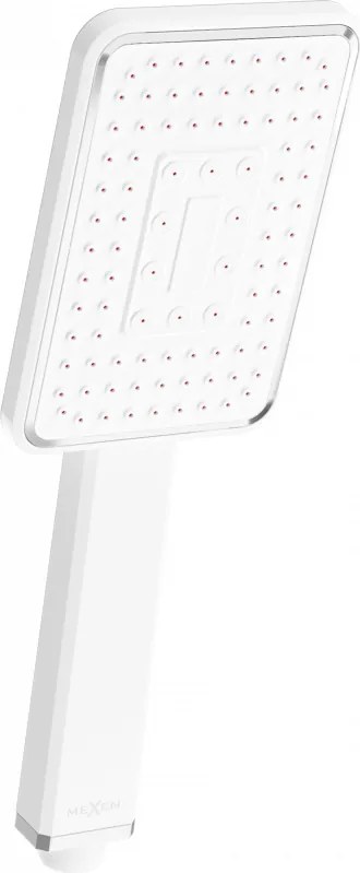 Mexen R-54 jednofunkčná sprchová hlavica, biela/chróm - 79554-21