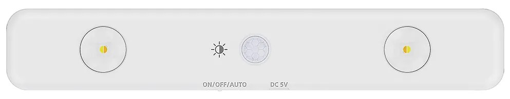 Ecolamp LED svietidlo Tony, 1x LED 1w 4000k, 3CCT, w, (23 cm), senzor pohybu
