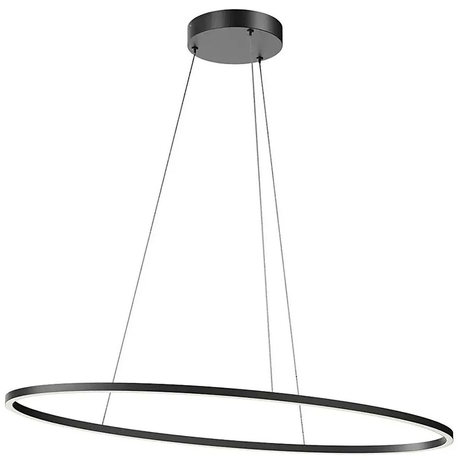 Redo 01-3339 - LED stmievateľný luster na lanku LEO LED/48W/230V čierny