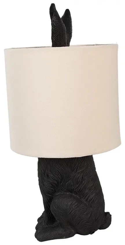 Black & Beige RABBIT nočná lampa