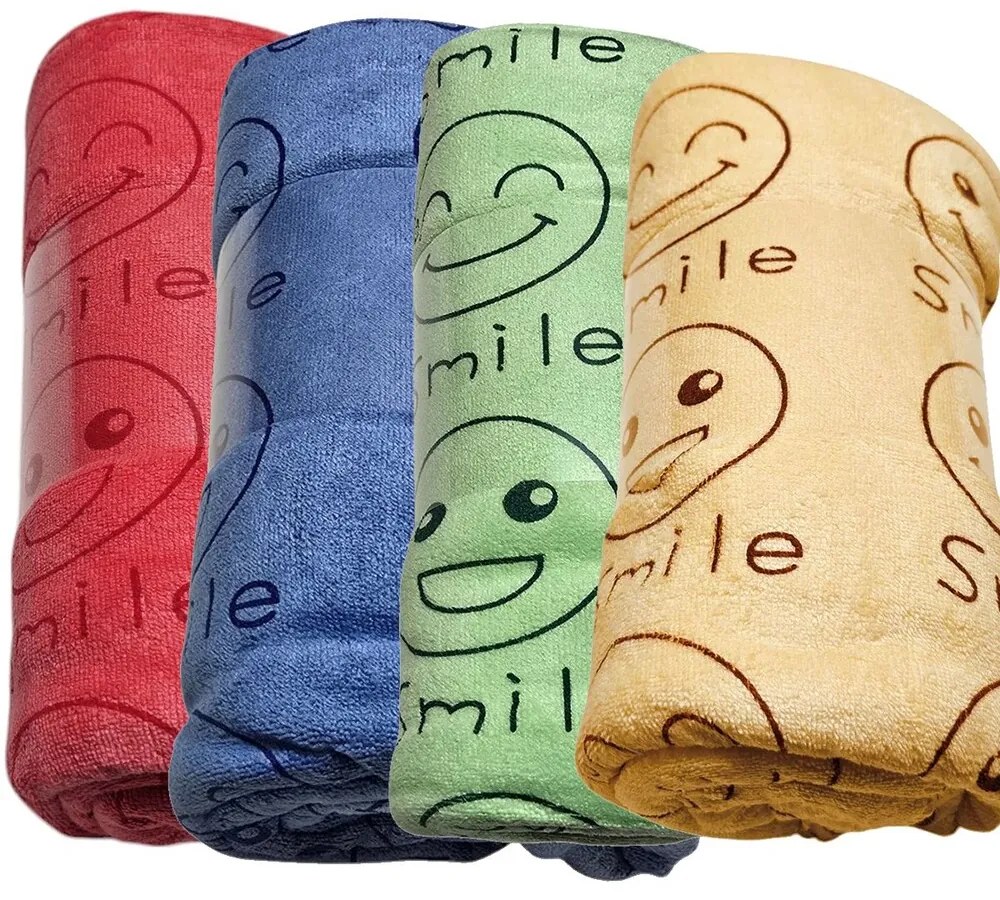 Rýchloschnúci uterák pre deti BERGO 4 ks 50x100 cm