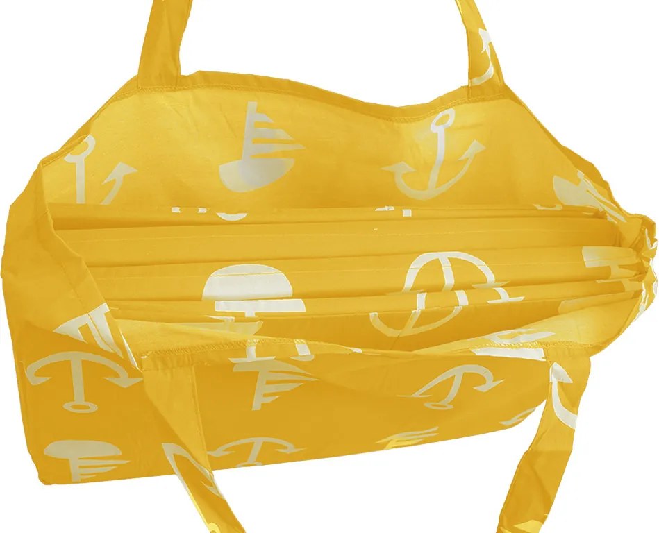 Plážové ležadlo KOTVA 180x50 cm, žlté