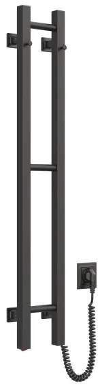 Elektrický sušiak na uteráky SILOUETTE 187W/230V 101,1 cm IP44 čierna pravá hran.