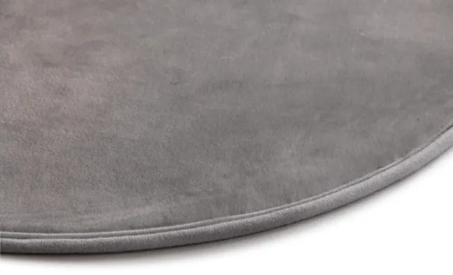 Kúpeľňový koberček Miami Viscose sivý kruh