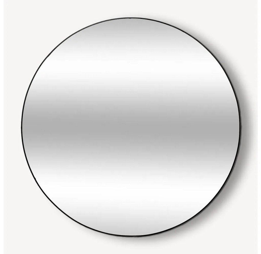 Atmosphera - Nástenné zrkadlo ALICE pr. 110 cm čierna