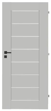 DRE Perma interiérové dvere premium pravé 60 cm sivá matná PERMASM60P