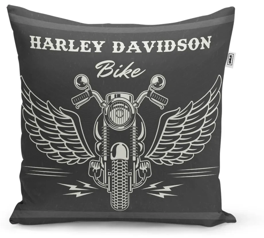 Sablio Vankúš Harley-Davidson S krídlami - 50x50 cm