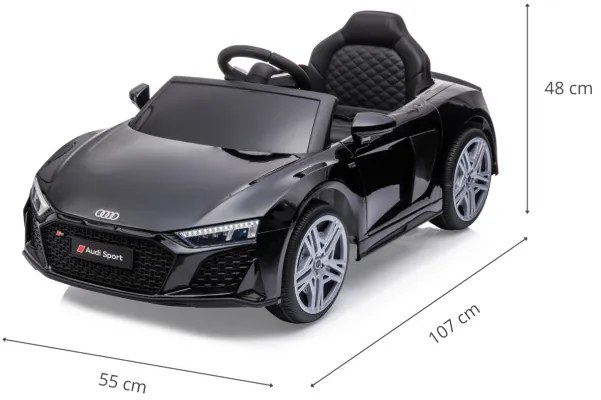 Elektrické autíčko Audi R8 Spyder čierne