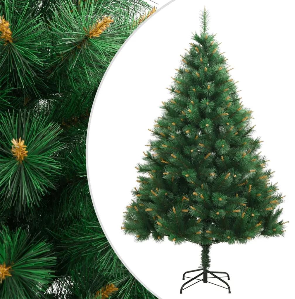 Umelý výklopný vianočný stromček so stojanom 210 cm 356754