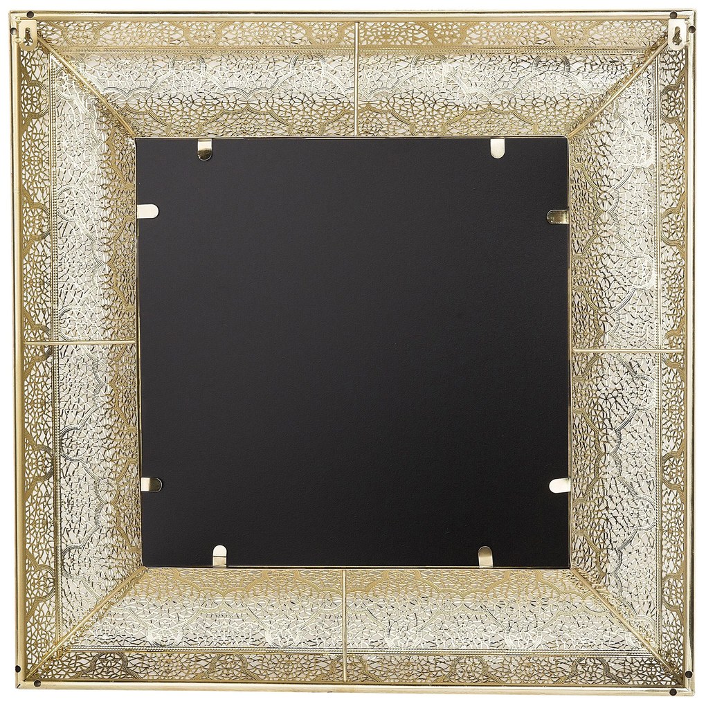 Nástenné zrkadlo 60 x 60 cm zlaté PLERIN Beliani