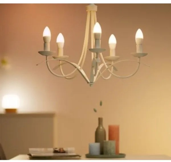 SADA 2x LED Stmievateľná žiarovka C37 E14/4,9W/230V 2700-6500K CRI 90 Wi-Fi - WiZ