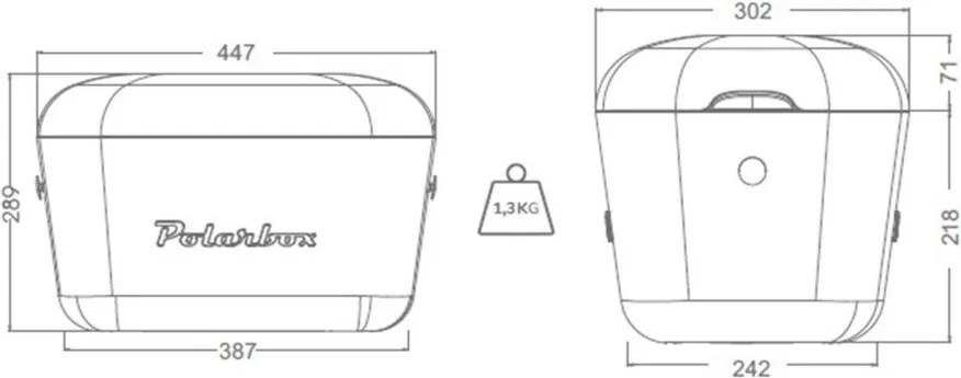 Svetlozelený chladiaci box 20 l Pop – Polarbox