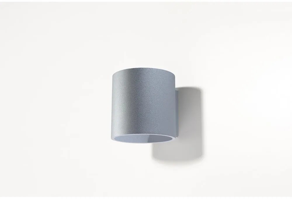 Sivé nástenné svietidlo Sollux Roda