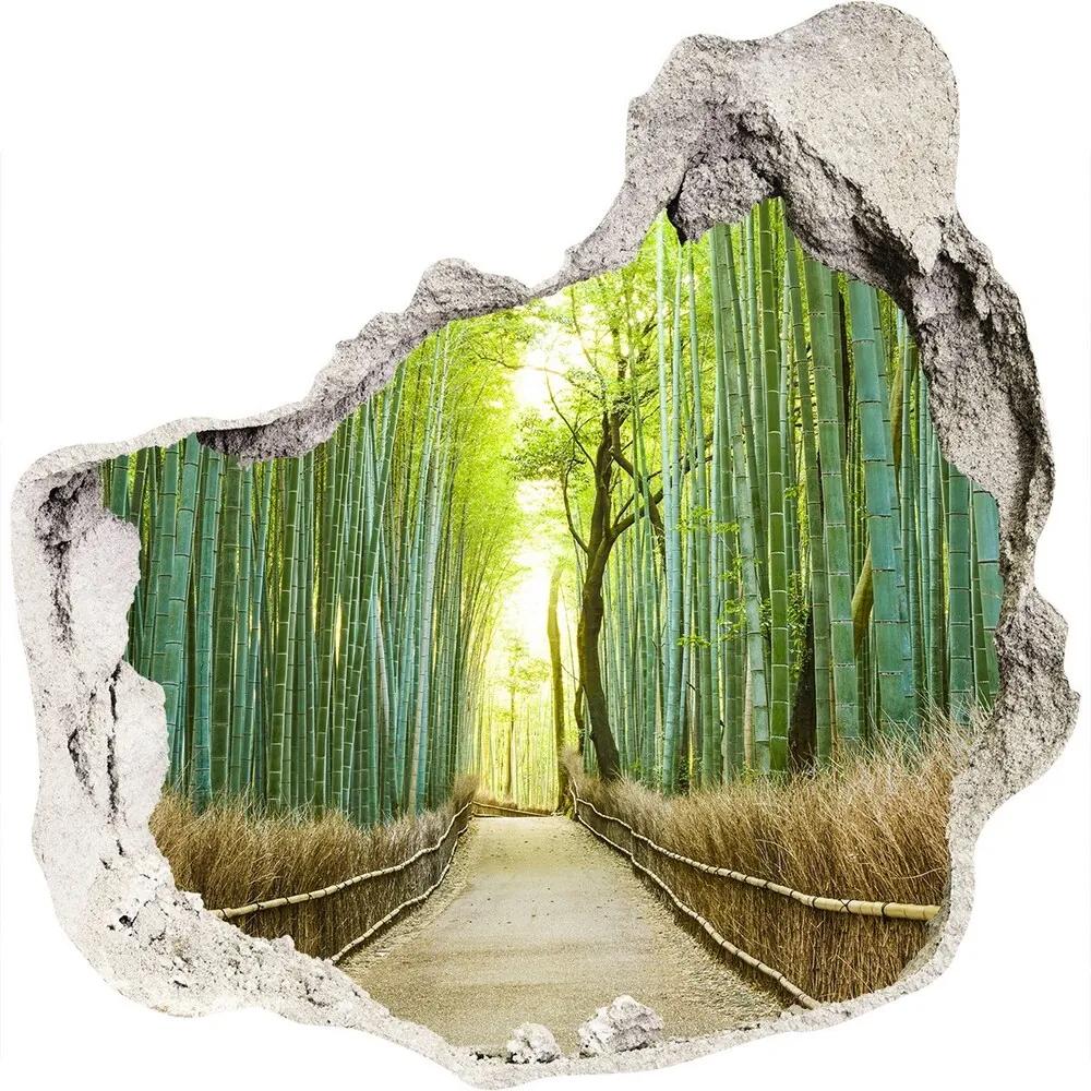 Nálepka fototapeta 3D výhľad Bambusový les WallHole-75x75-piask-72519653