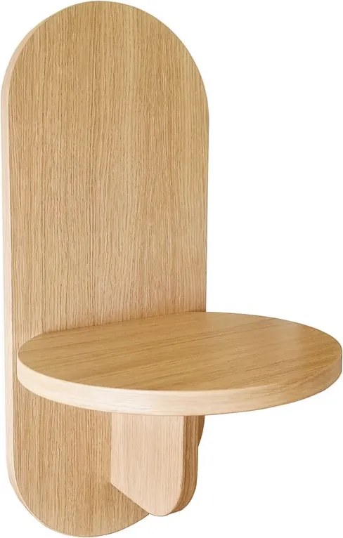 Polica v dekore duba v prírodnej farbe Soft - Woodman