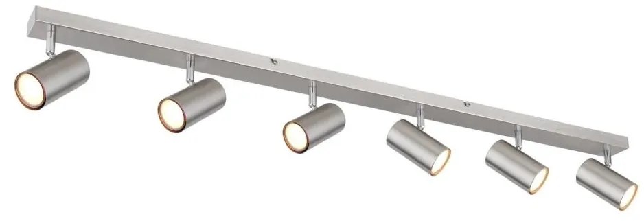 Globo 57911-6D - Bodové svietidlo ROBBY 6xGU10/35W/230V matný chróm