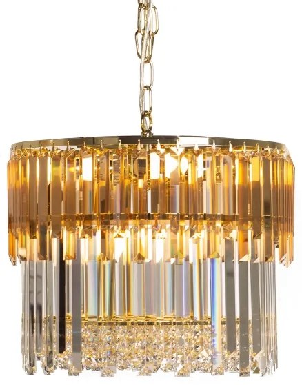 Zuma Line 19101/8 - Luster na reťazi CAMILLE 8xE14/40W/230V zlatá