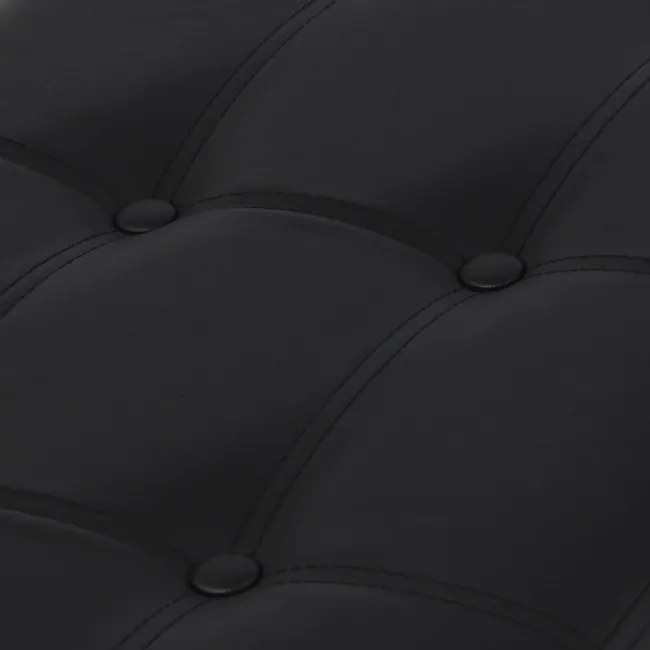 Skladacia lavička s vekom XXL čierna