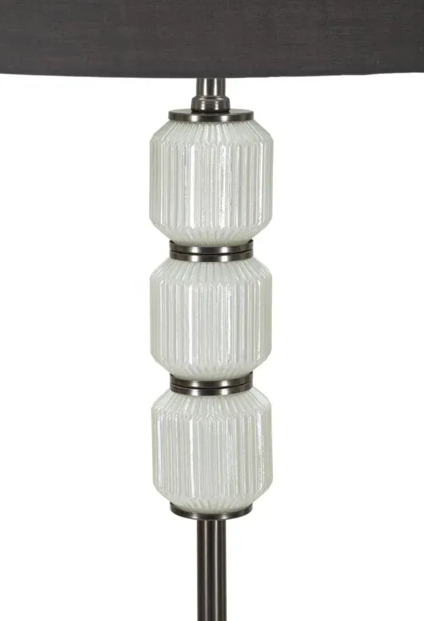 Stojacia lampa Bright 164 cm sivá/biela