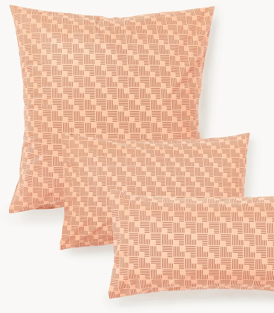 Obliečka na vankúš z bavlneného perkálu's geometrickou potlačou Inki