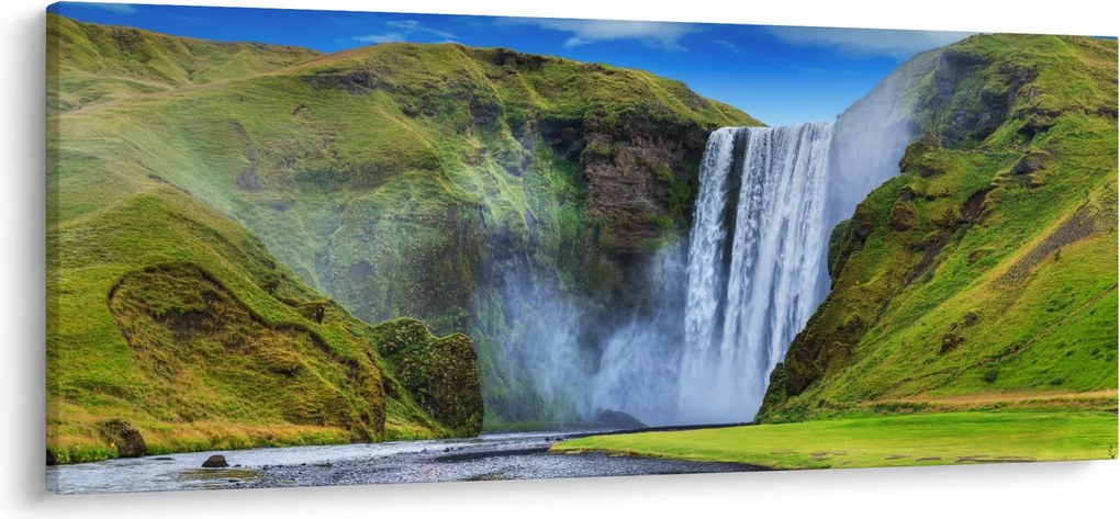 Obraz - Vodopád Seljalandsfoss (120x50 cm)