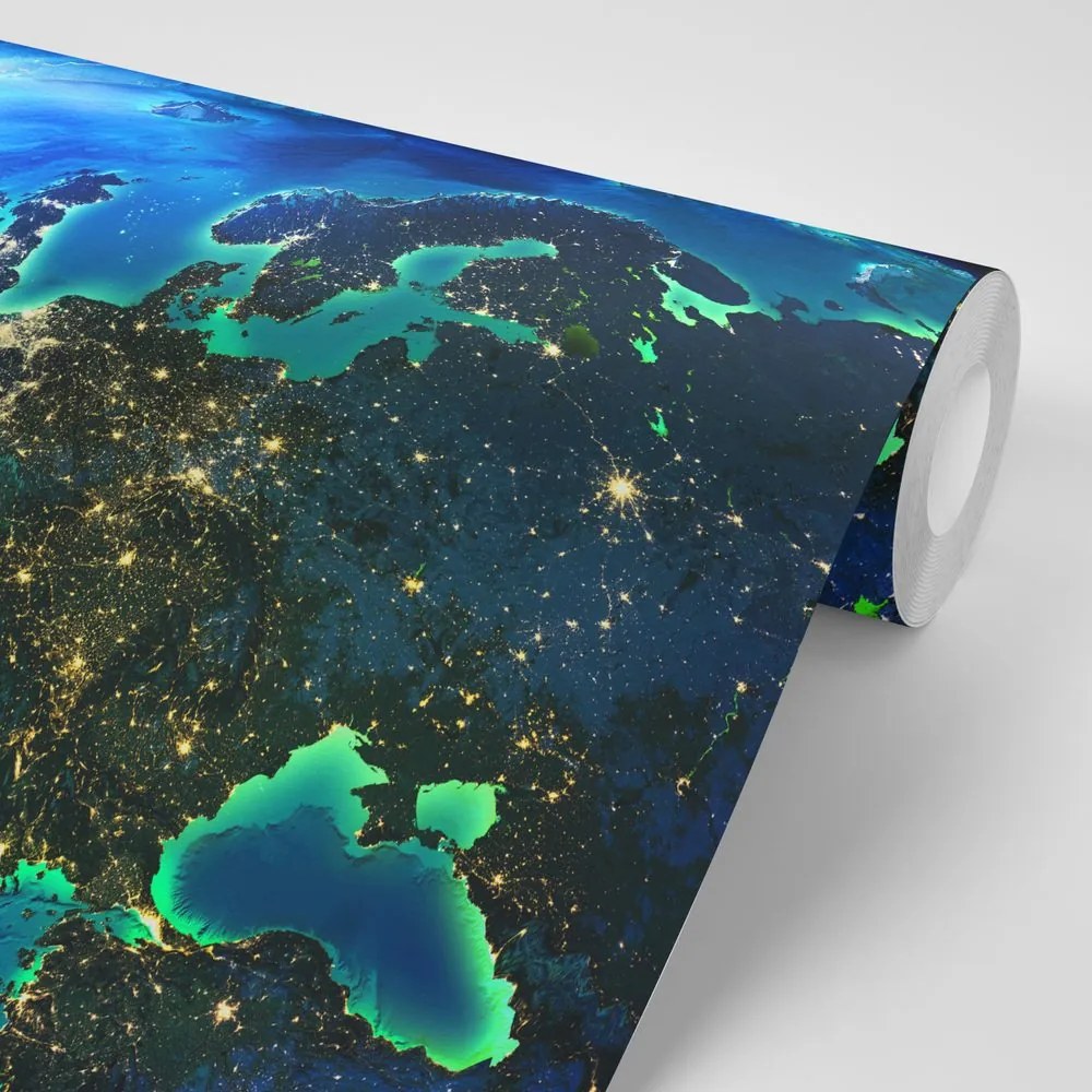 Fototapeta žiarivá modrá planéta