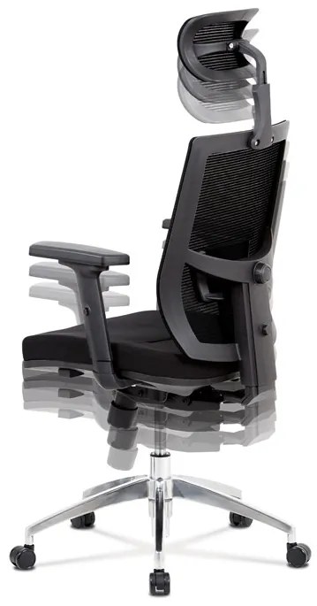 Autronic BONTEC Kancelárska stolička, synchrónny mechanizmus, čierna sieťovina, KA-B1083 BK Farba: Čierna