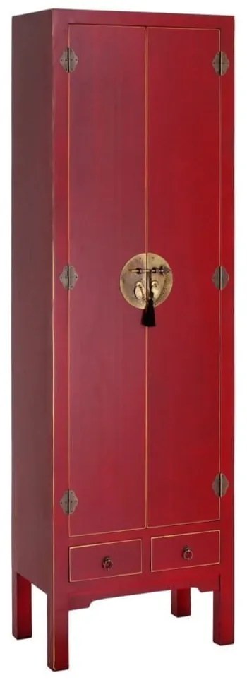 Červená šatníková skriňa 55x185 cm Oriente – Ixia
