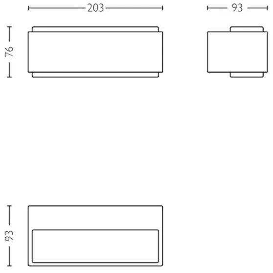 Philips - LED Vonkajšie nástenné svietidlo STRATOSPHERE LED/3,8W/230V 4000K IP44
