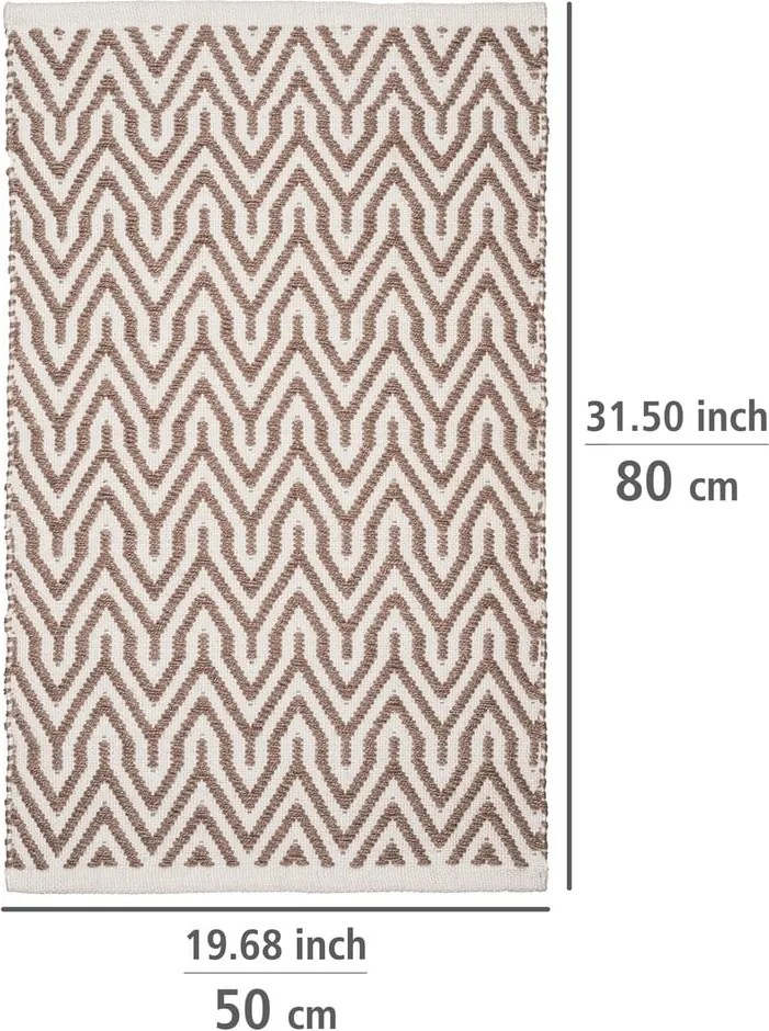 Béžová kúpeľňová predložka z recyklovaného plastu 50x80 cm Altai – Wenko