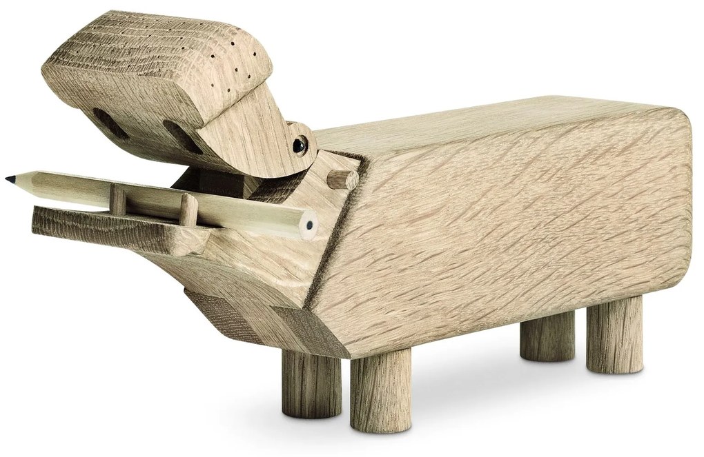 Kay Bojesen Drevený hrošík Hippo Oak Wood