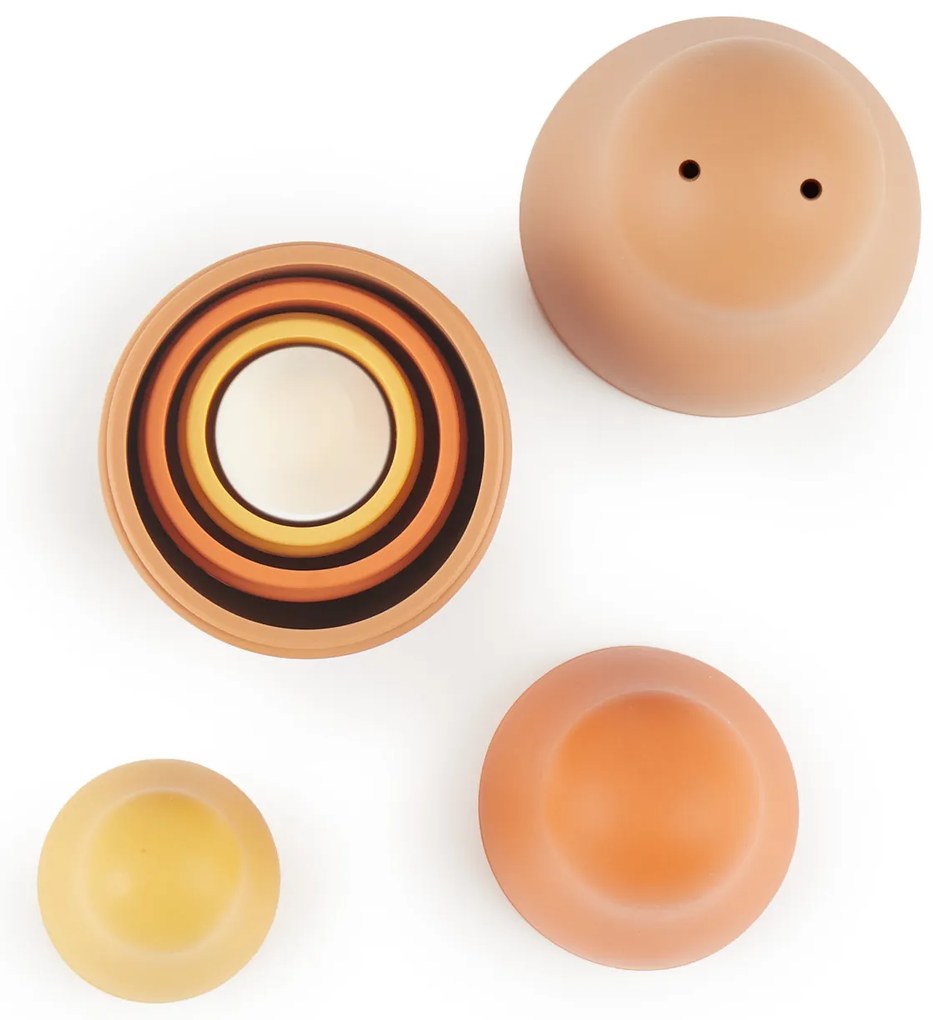 Bieco - Silikónová skladacia matrioška - Chocolate Bliss