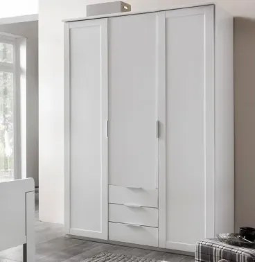 Šatníková skriňa Nadja, 135 cm, biela%