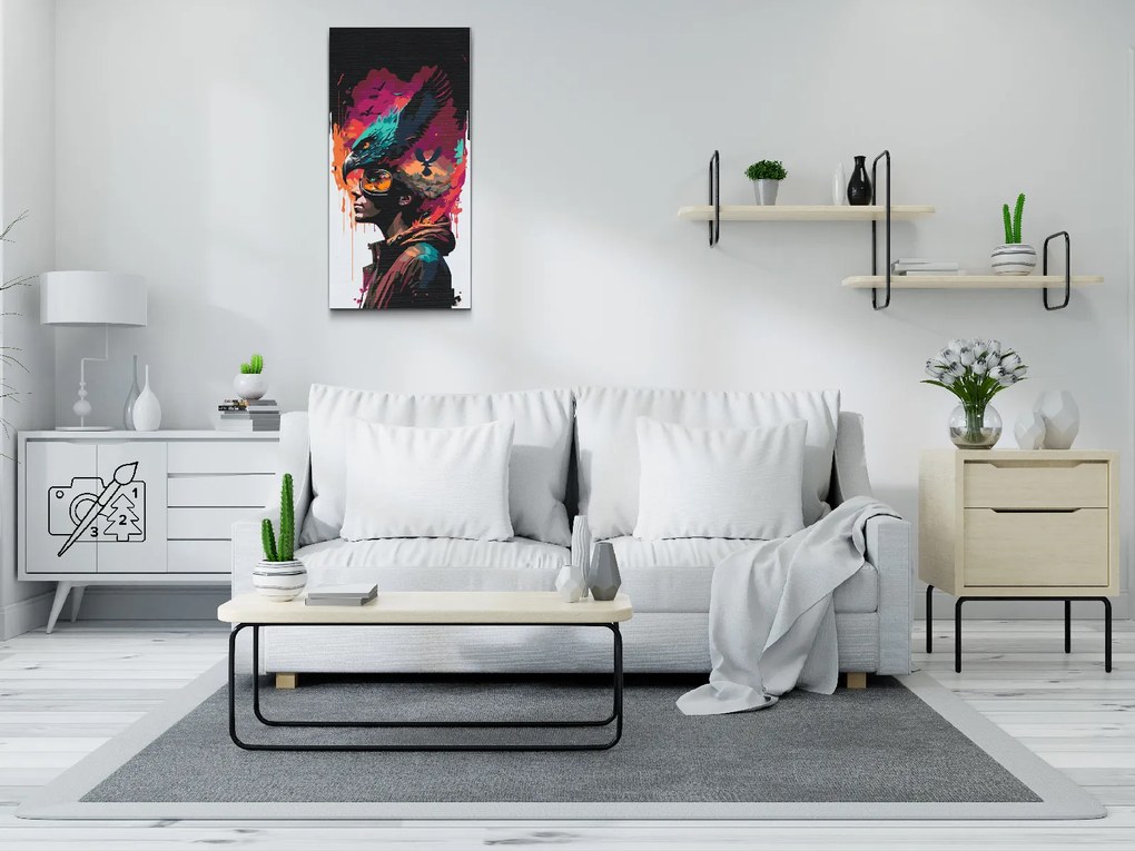 Gario Maľovanie podľa čísel Orlie poslanie Rozmery: 40 x 80 cm, Rámovanie: S vnútorným rámom