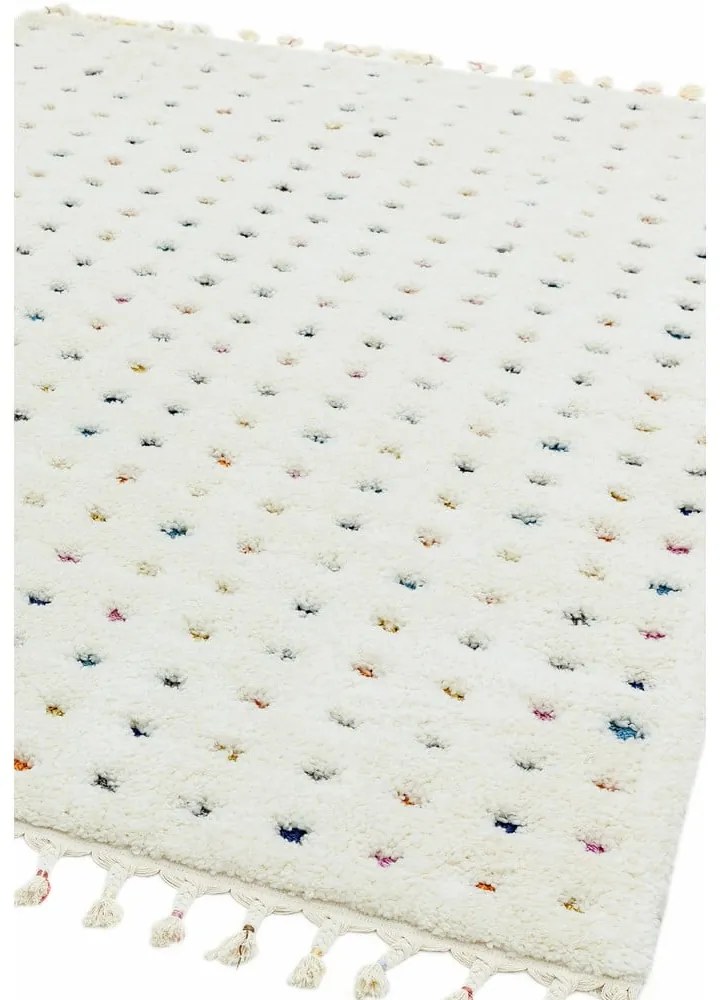 Béžový koberec Asiatic Carpets Dotty Multi, 80 x 150 cm