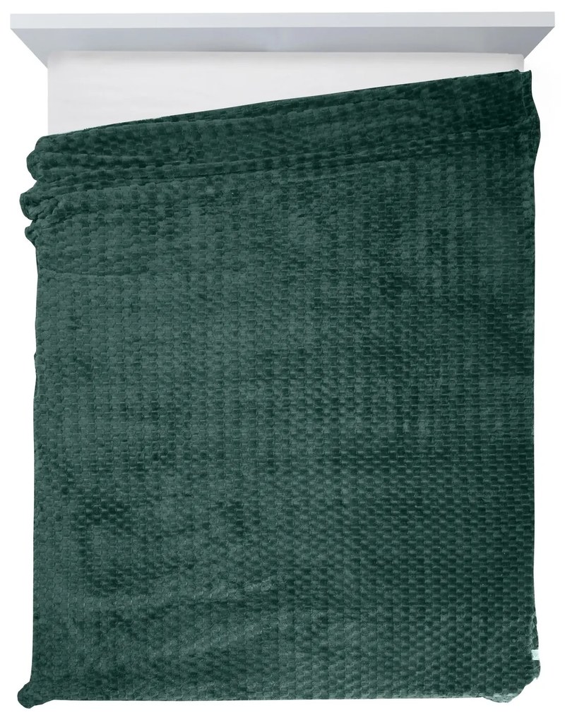 DEKA Z MIKROFLANELU CINDY6 150X200 CM TMAVOZELENÁ