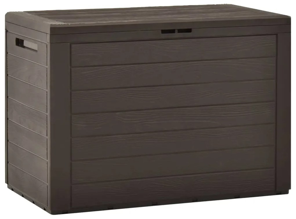 vidaXL Záhradný úložný box hnedý 78x44x55 cm