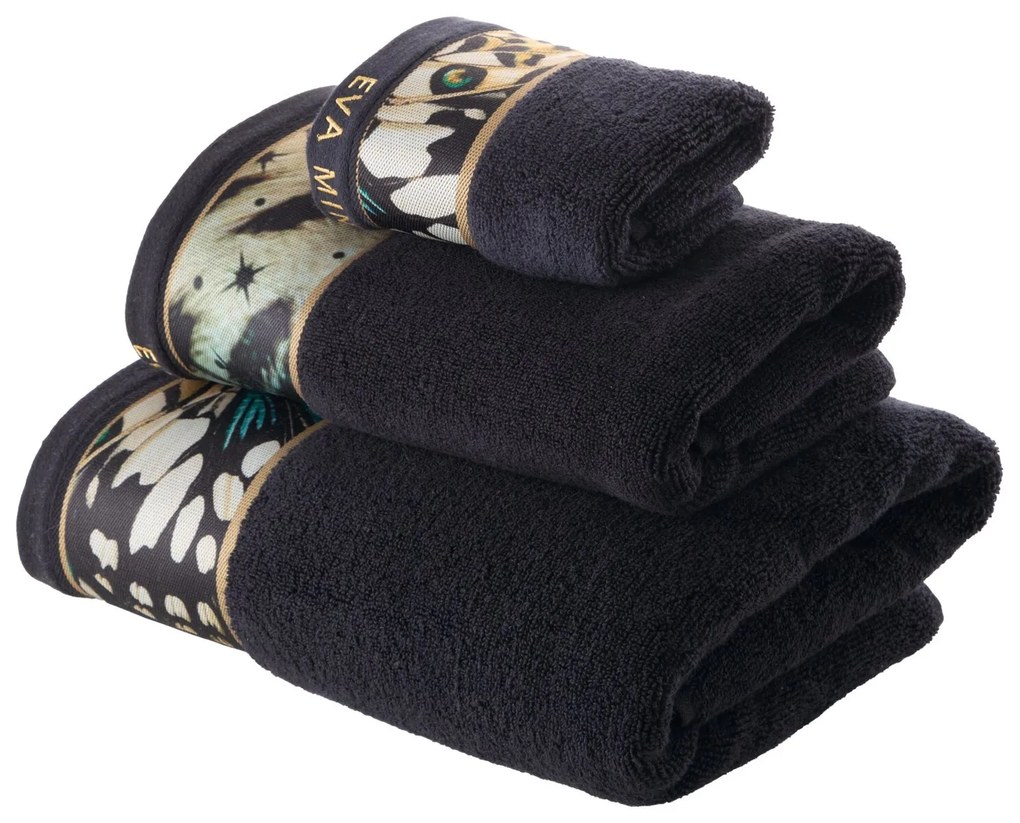 FROTÉ UTERÁK EVA MINGE15 50X90 CM ČIERNA