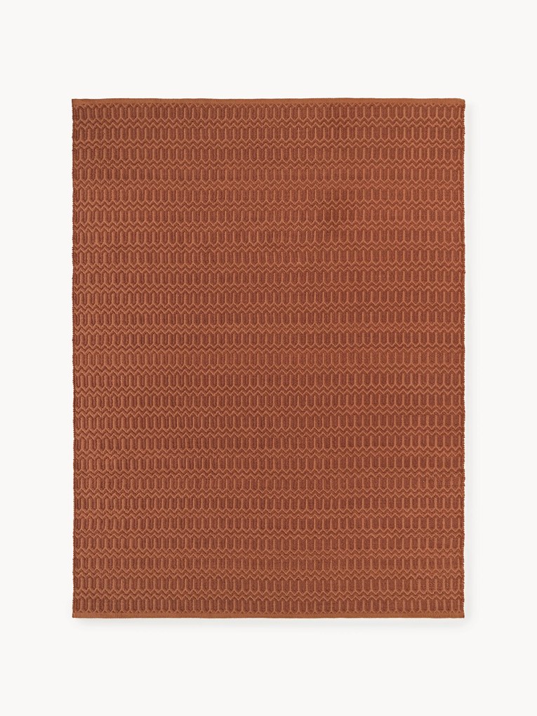 Ručne tkaný koberec do interiéru/exteriéru's geometrickým vzorom Rune