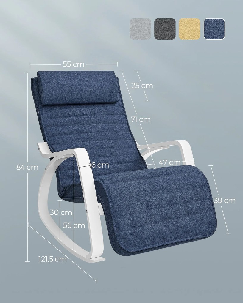 Hojdacie kreslo Brony modré
