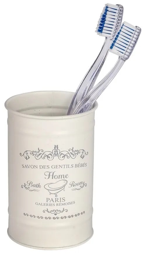 Béžový téglik na zubné kefky Wenko Home