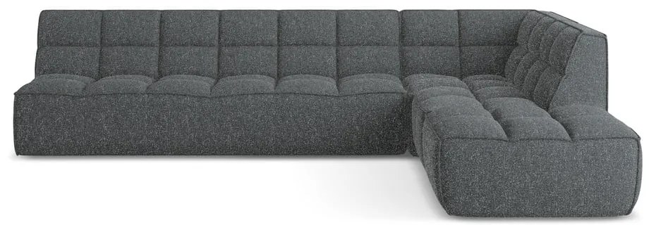 Tmavosivá modulárna rohová pohovka (variabilná) Kalai – Makamii