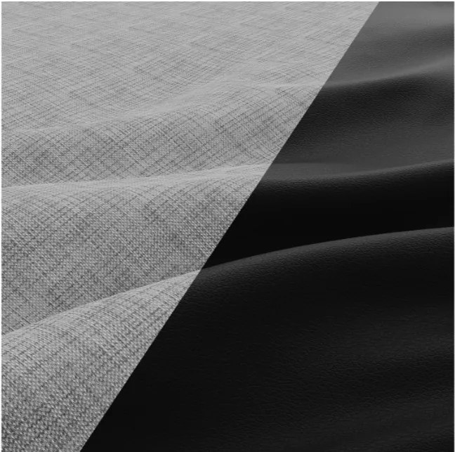 Rohová rozkladacia sedačka AURORA ľavá sivá / čierna