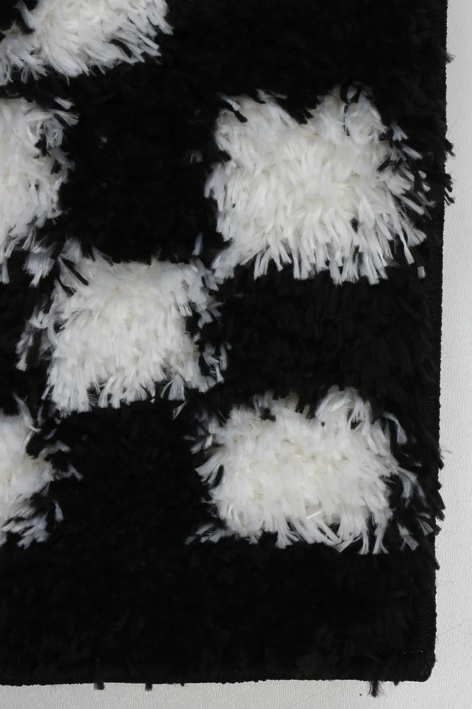 Koberec Boho 656 BLACK/CREAM rozmery koberec: 80x150 cm