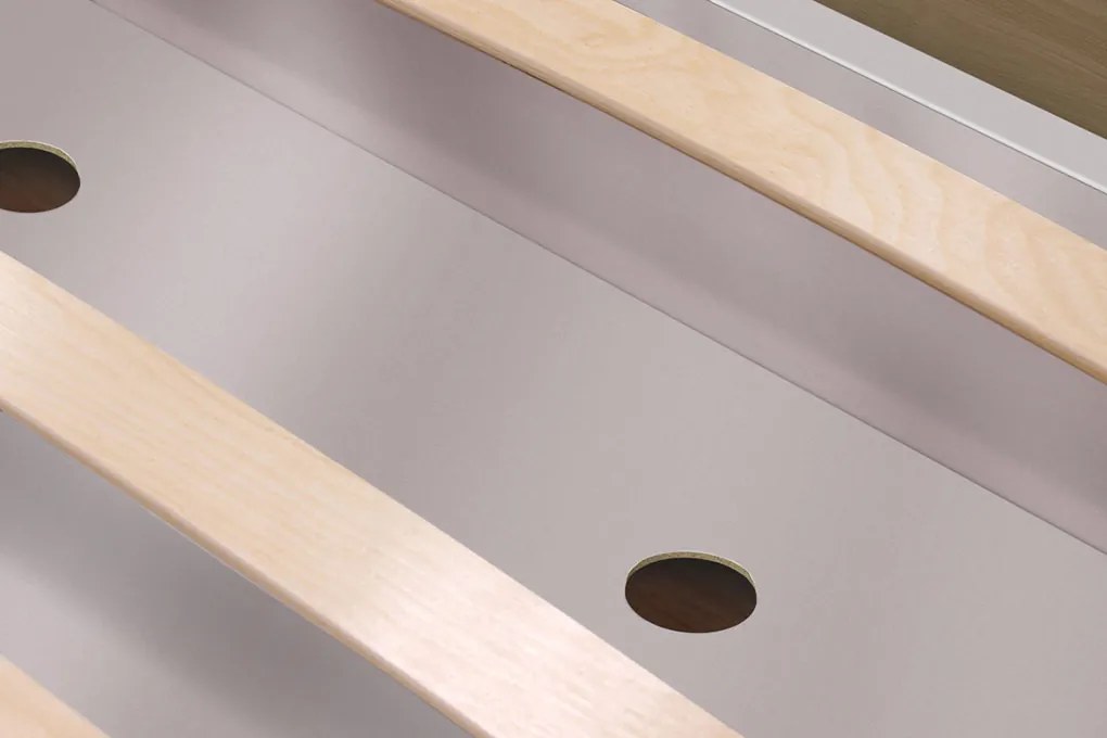 Luxusná posteľ 200x140 cm z eko kože Seina farba čalúnenia: eko koža čierna