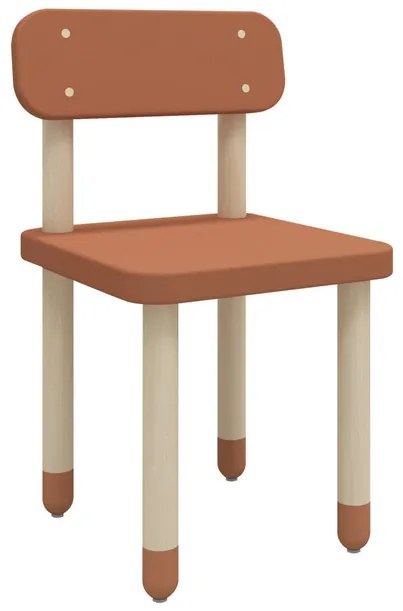 Flexa Detská stolička s operadlom Dots Červená