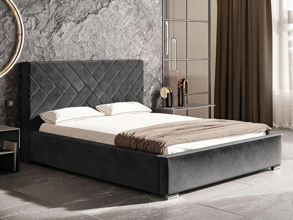 PROXIMA.store - Moderná čalúnená posteľ PAULA ROZMER: 120 x 200 cm, FARBA NÔH: biela